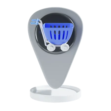 Local de compras  3D Icon