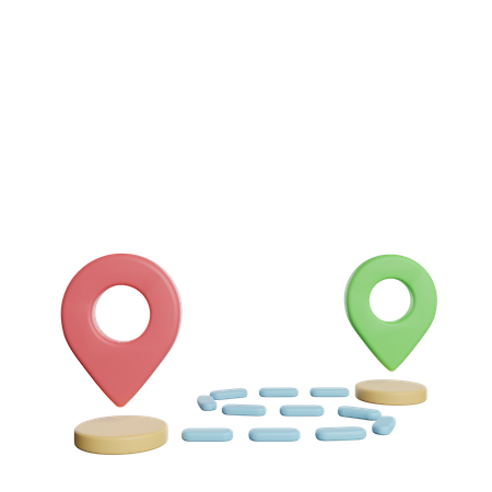 Local de destino  3D Icon