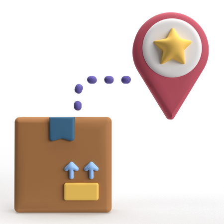 Local de entrega  3D Icon