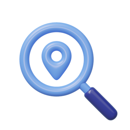 Local de pesquisa  3D Icon