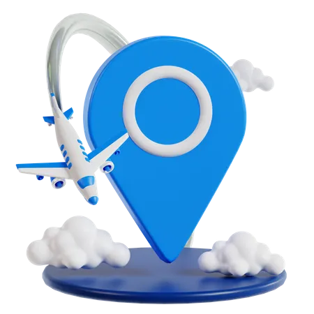 Local de pouso do avião  3D Icon