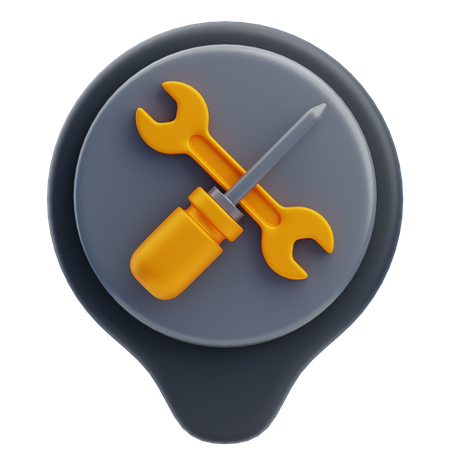 Local de reparo  3D Icon