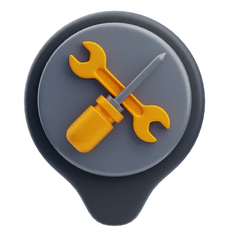 Local de reparo  3D Icon