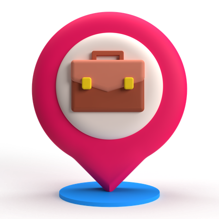 Local de trabalho  3D Icon