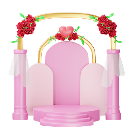 Local de casamento  3D Icon