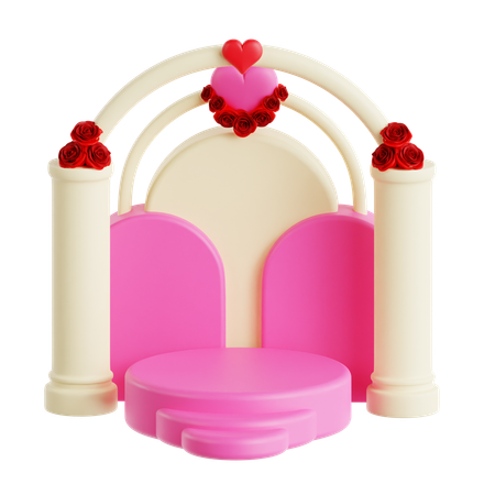 Local de casamento  3D Icon