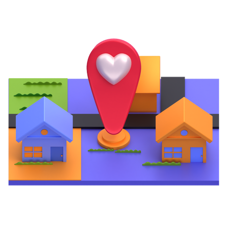 Local do casamento  3D Icon