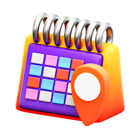 Local do compromisso  3D Icon