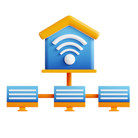 Local Network  3D Icon