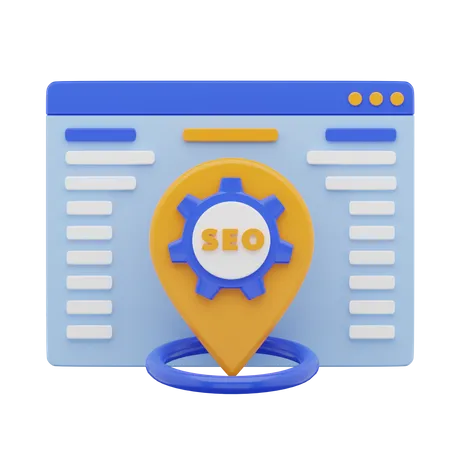 Local Seo  3D Icon