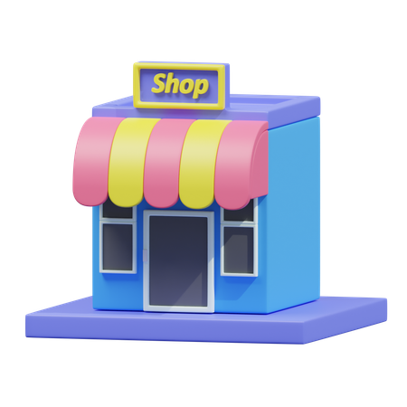 Local store  3D Icon