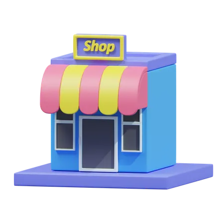 Local store  3D Icon