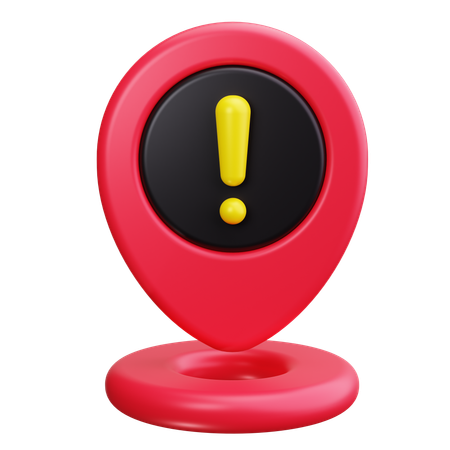 Alerte de localisation  3D Icon