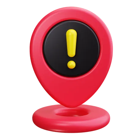 Alerte de localisation  3D Icon