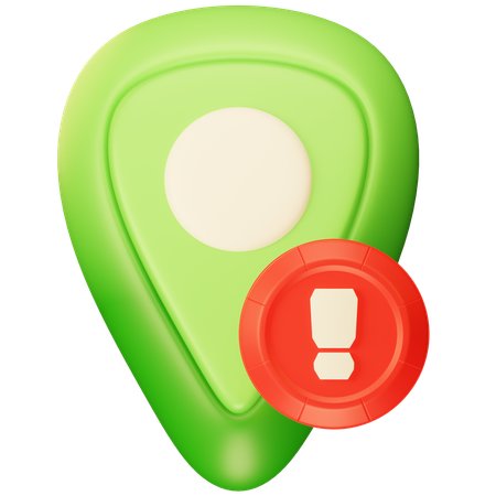 Alerte de localisation  3D Icon