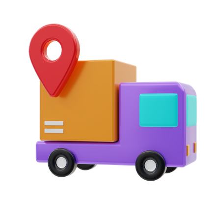 Emplacement Camion de livraison  3D Icon