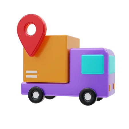 Emplacement Camion de livraison  3D Icon