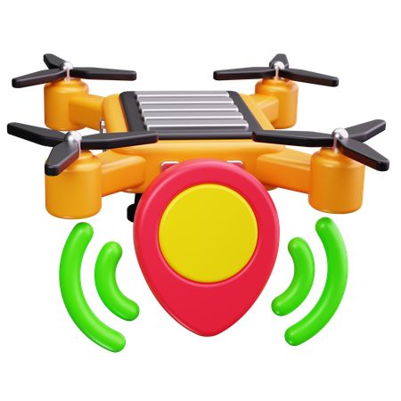 Localisation des drones  3D Icon