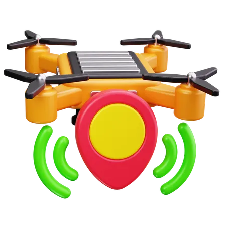 Localisation des drones  3D Icon