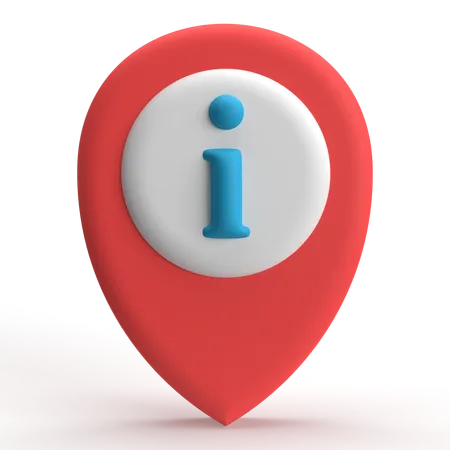 Informations de localisation  3D Icon