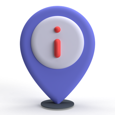 Informations de localisation  3D Icon