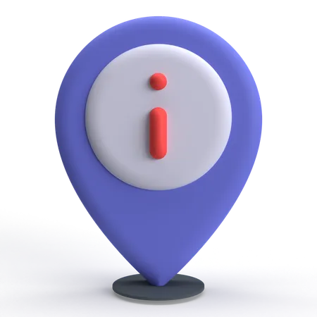 Informations de localisation  3D Icon