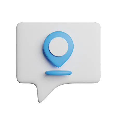 Message de localisation  3D Icon