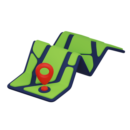 Localização  3D Icon