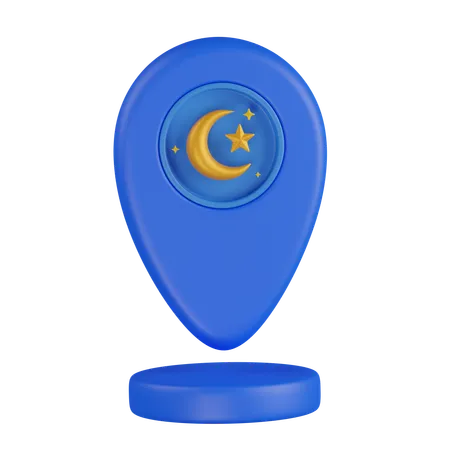 Localização  3D Icon