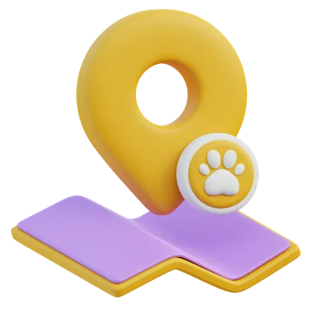 Localização  3D Icon