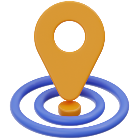 Localização  3D Icon