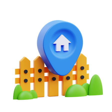 Localização  3D Icon