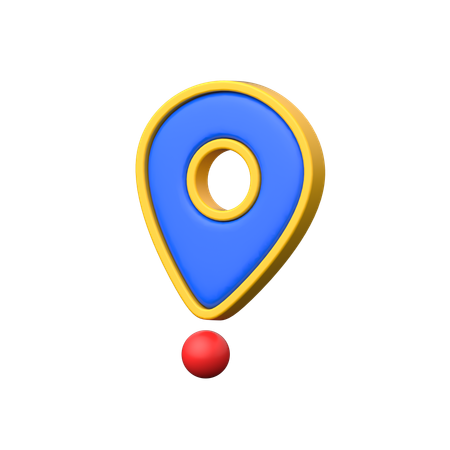 Localização  3D Icon