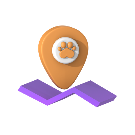 Localização  3D Icon