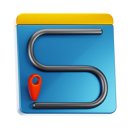 Localização  3D Icon