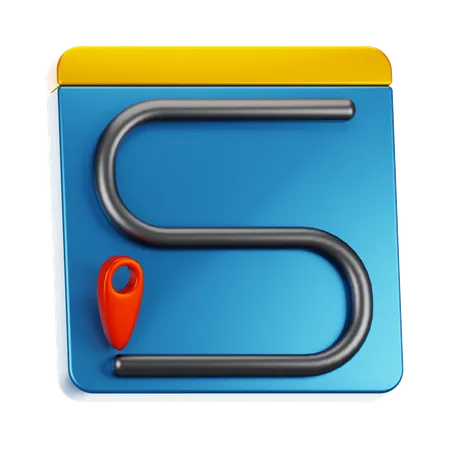 Localização  3D Icon