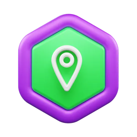 Localização  3D Icon