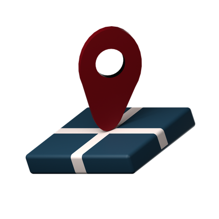 Localização  3D Icon