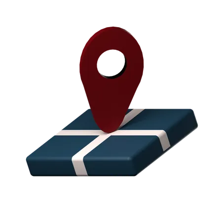 Localização  3D Icon