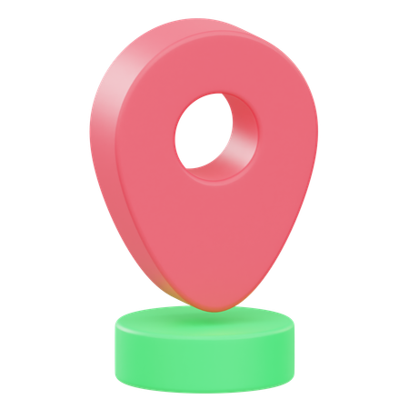 Localização  3D Icon