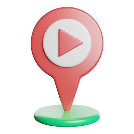 Localização  3D Icon