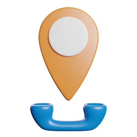 Localização  3D Icon