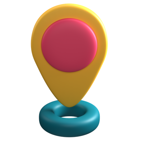 Localização  3D Icon