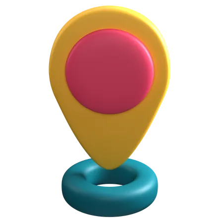 Localização  3D Icon