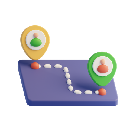 Localização  3D Icon