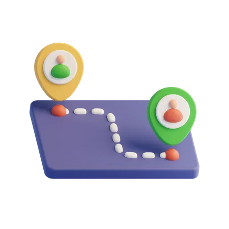 Localização  3D Icon