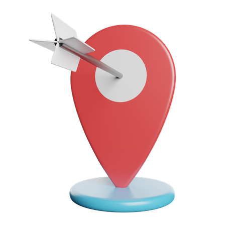 Localização  3D Icon