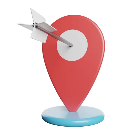 Localização  3D Icon