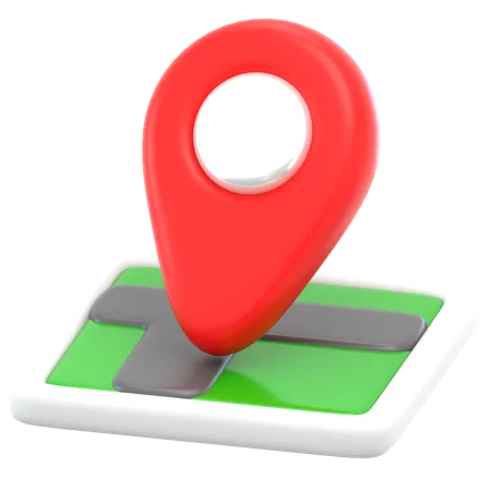 Localização  3D Icon