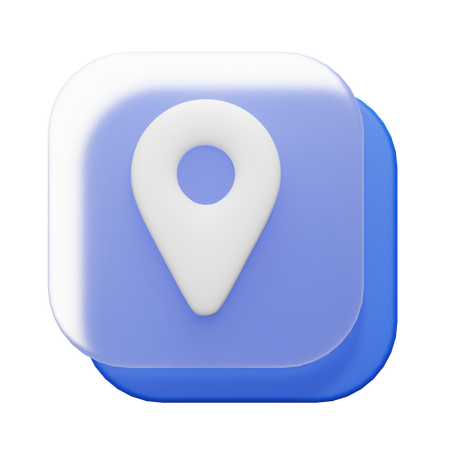 Localização  3D Icon